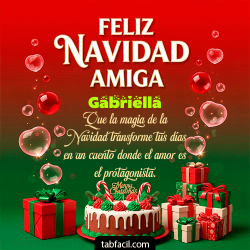 Ver GIF de Feliz Navidad Amiga GIF de Gabriella - Feliz Navidad Amiga