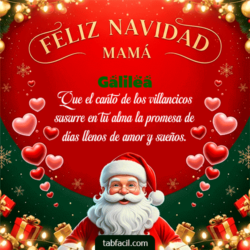 GIF de Galilea - Feliz Navidad Mamá