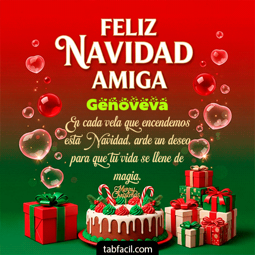 GIF de Genoveva - Feliz Navidad Amiga