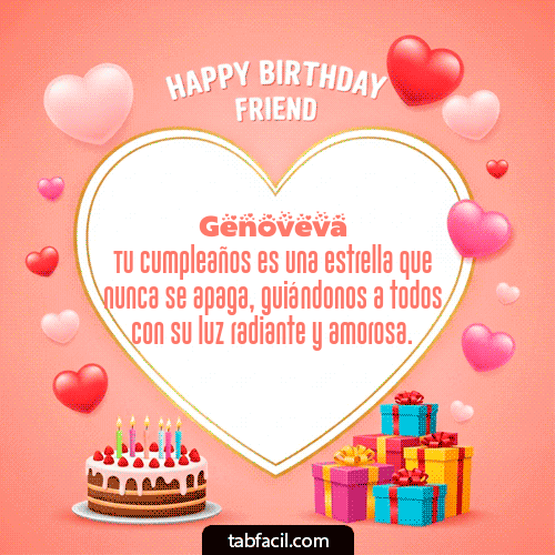 GIF de Genoveva - Happy Birthday Friend