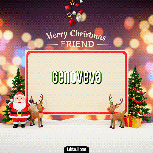GIF de Genoveva - Merry Christmas Friend