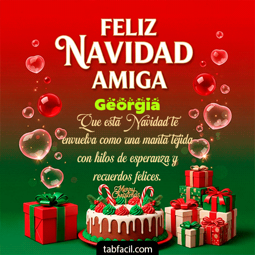 Feliz Navidad Amiga Feliz Navidad Georgia