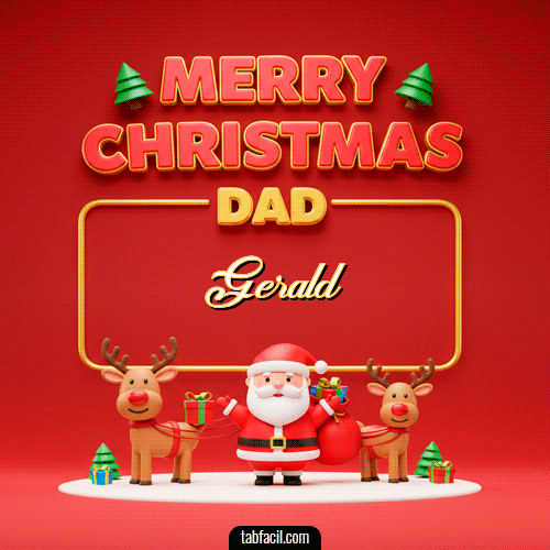 Merry Christmas DAD Feliz Navidad Gerald