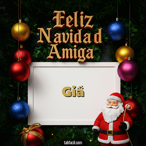 Feliz Navidad Amiga Feliz Navidad Gia
