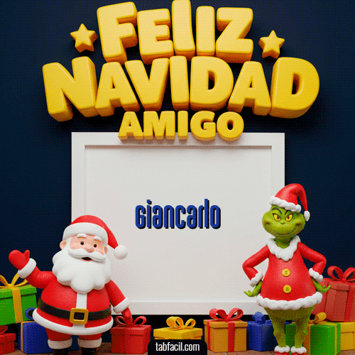 Feliz Cumpleaños Amigo Feliz Navidad Giancarlo