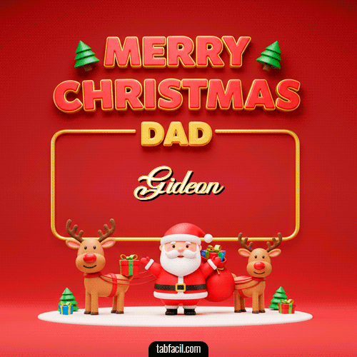 GIF Animado de Feliz Navidad para Gideon - Merry Christmas DAD