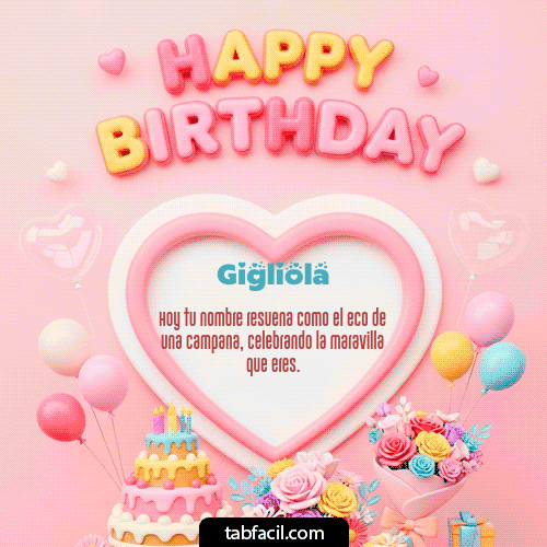 Gif Happy Birthday Amiga Gigliola