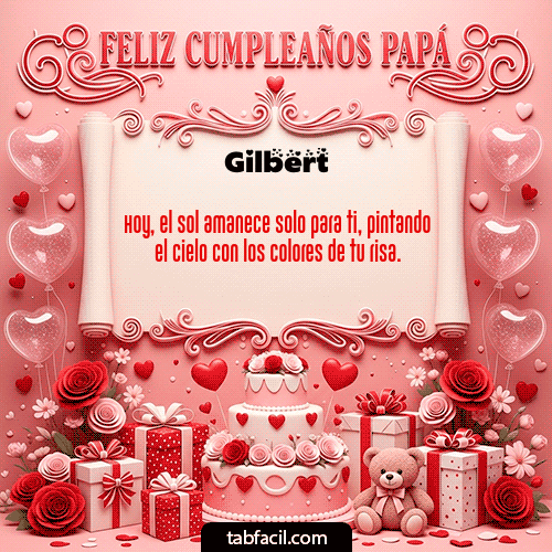 Gif Feliz Cumpleaños Papá Gilbert