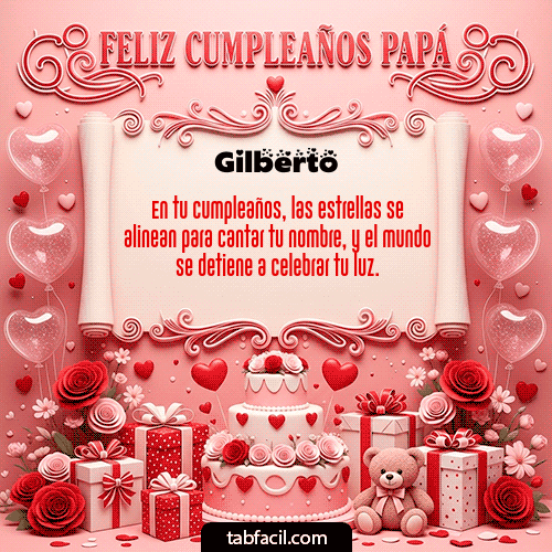 Gif Feliz Cumpleaños Papá Gilberto