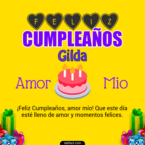 Feliz Cumpleaños Amor Mio Gilda