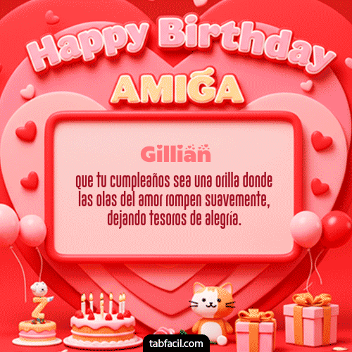 GIF de Gillian - 🍰 Happy BirthDay Amiga