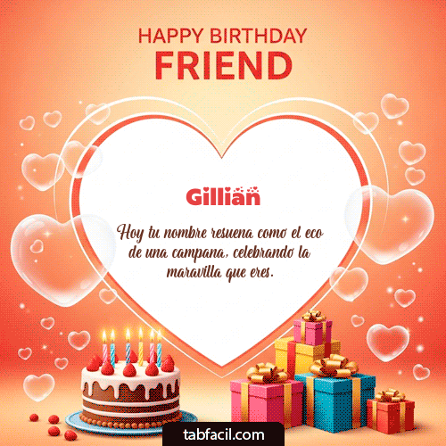 GIF de Gillian - Happy Birthday Friend