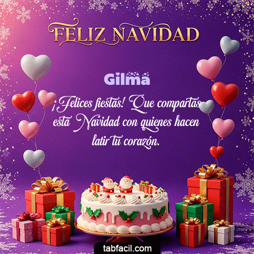 MERRY CHRISTMAS Feliz Navidad Gilma