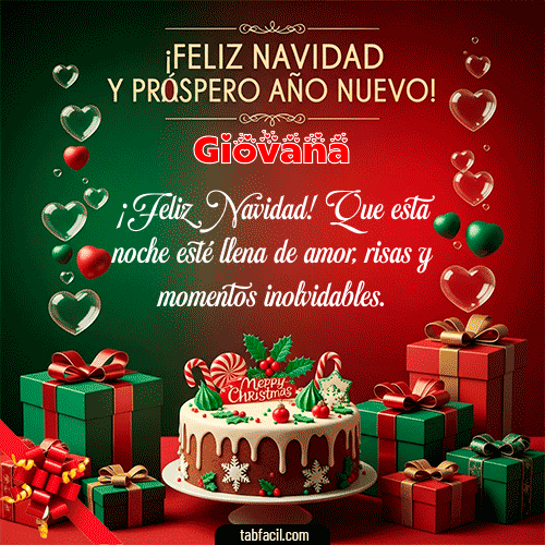 Feliz Navidad y Próspero Año Nuevo Feliz Navidad Giovana