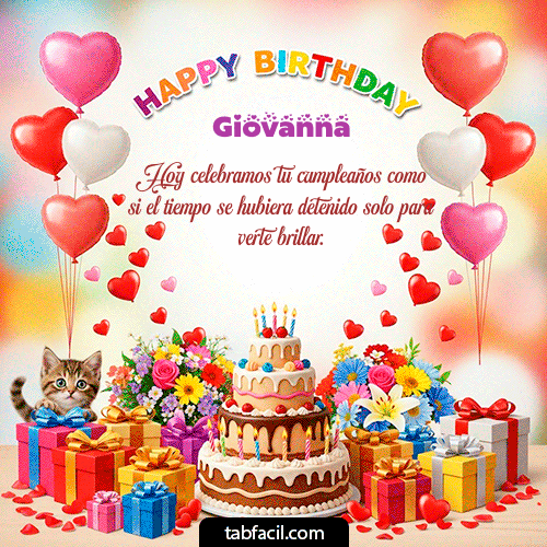 GIF de Giovanna - Happy BirthDay