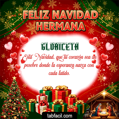 Gif Feliz Navidad Hermana Gloriceth