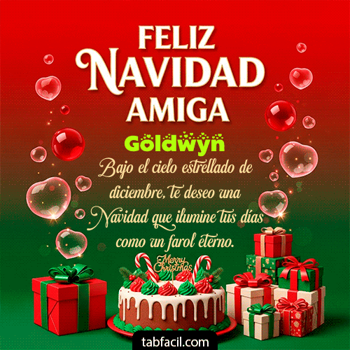 GIF de Goldwyn - Feliz Navidad Amiga