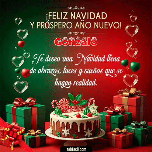 Feliz Navidad y Próspero Año Nuevo Feliz Navidad Gonzalo