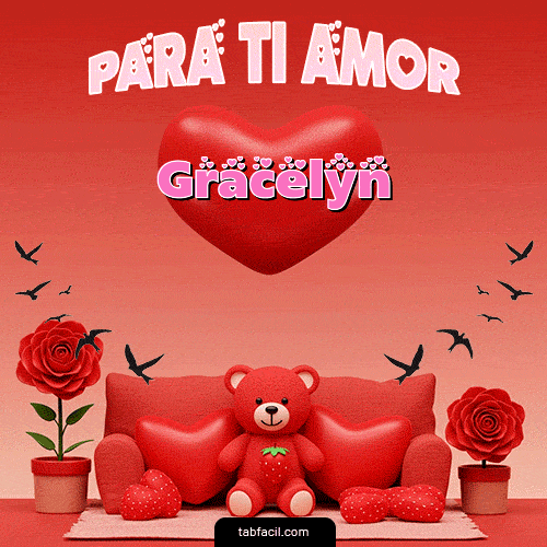 GIF Animado de Feliz Dia Amor para Gracelyn - Para tí amor