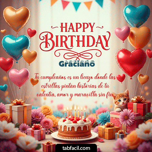 Feliz Cumpleaños Graciano GIF