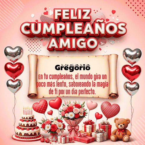 Feliz Cumpleaños Gregorio GIF