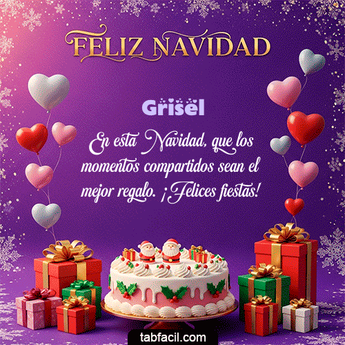 Gif MERRY CHRISTMAS Feliz Navidad Grisel