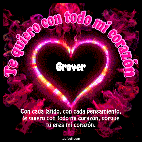 Te quiero con todo mi corazón Grover