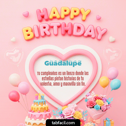 GIF de Guadalupe - Happy Birthday Amiga