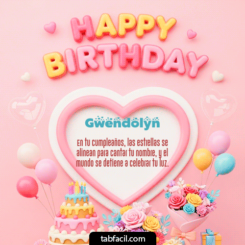 GIF de Gwendolyn - Happy Birthday Amiga