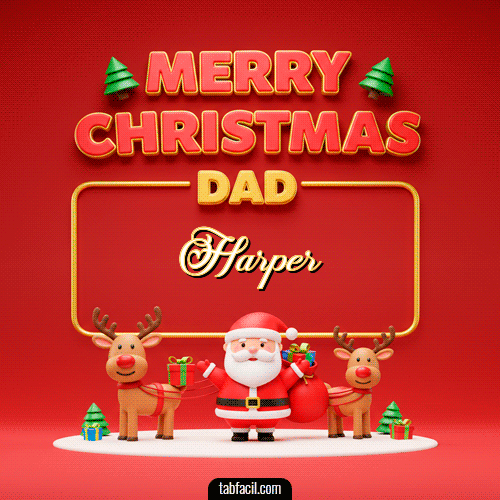Merry Christmas DAD Feliz Navidad Harper