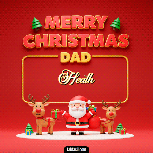 GIF de Heath - Merry Christmas DAD