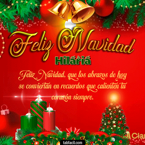 GIF de Hilaria - Feliz Navidad