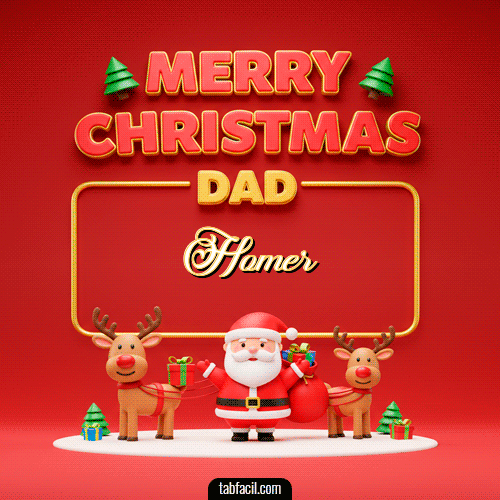 GIF de Homer - Merry Christmas DAD