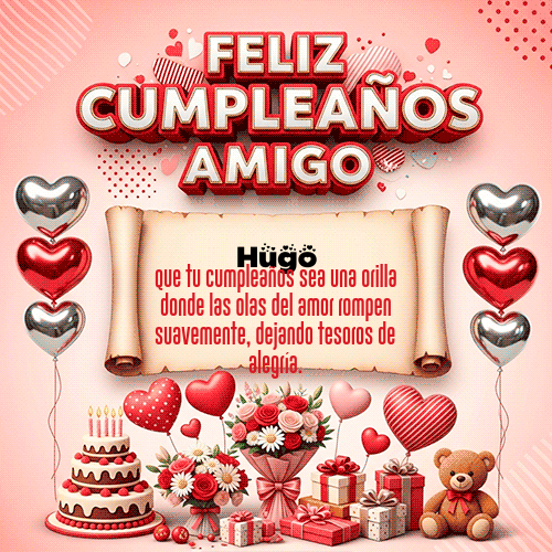 GIF de Hugo - Feliz Cumpleaños Amigo