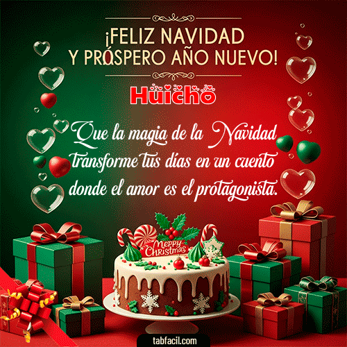 Gif Feliz Navidad y Próspero Año Nuevo Huicho