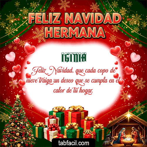 GIF de Iginia - Feliz Navidad Hermana