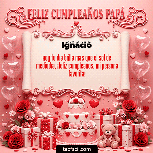 Gif Feliz Cumpleaños Papá Ignacio