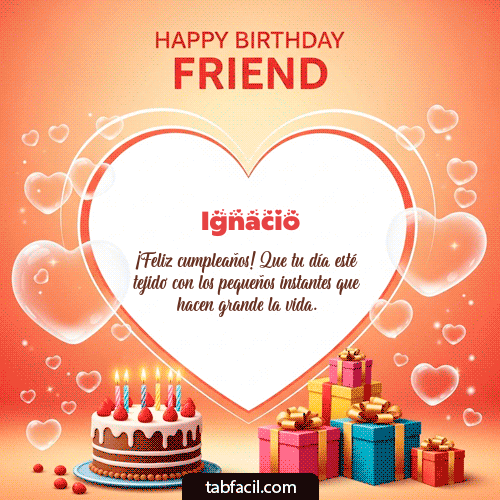 Gif Happy Birthday Friend Ignacio