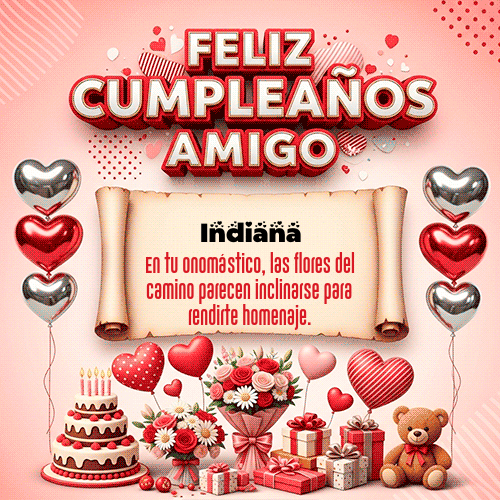 Gif Feliz Cumpleaños Amigo Indiana