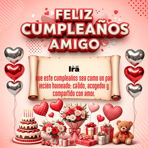 Gif Feliz Cumpleaños Amigo Ira