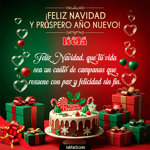 Feliz Navidad y Próspero Año Nuevo Feliz Navidad Isela