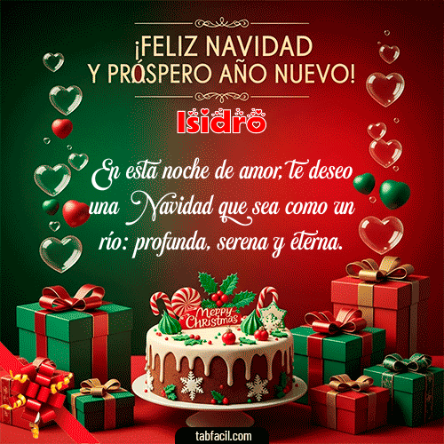 GIF de Isidro - Feliz Navidad y Próspero Año Nuevo
