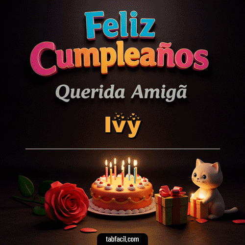 Ver GIF de 🥳 Feliz Cumpleaños Querida Amiga GIF de Ivy - 🥳 Feliz Cumpleaños Querida Amiga