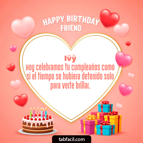 Gif Happy Birthday Friend Ivy
