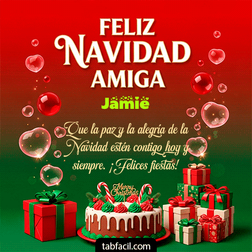 GIF de Jamie - Feliz Navidad Amiga