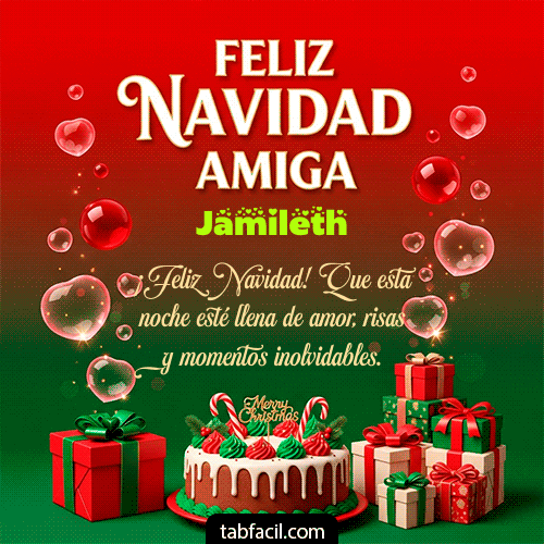 Feliz Navidad Amiga Feliz Navidad Jamileth
