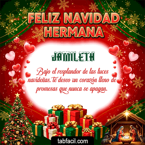 Feliz Navidad Hermana Feliz Navidad Jamileth