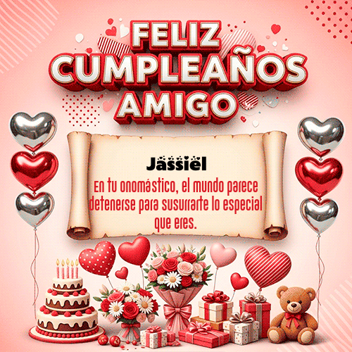Gif Feliz Cumpleaños Amigo Jassiel