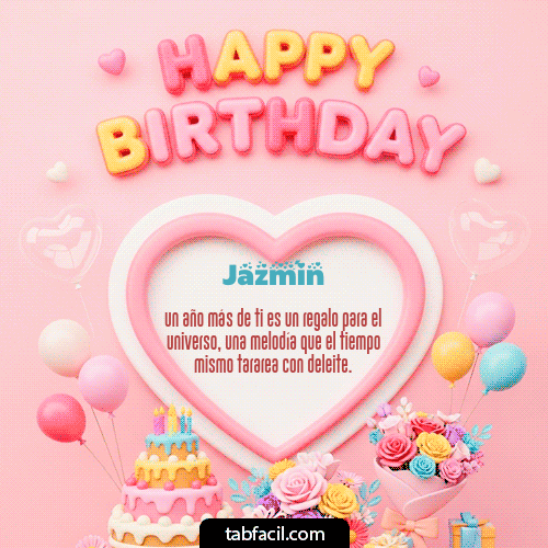 Gif Happy Birthday Amiga Feliz Cumpleaños Jazmín