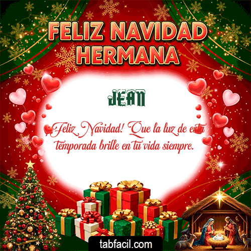 Feliz Navidad Hermana Feliz Navidad Jean